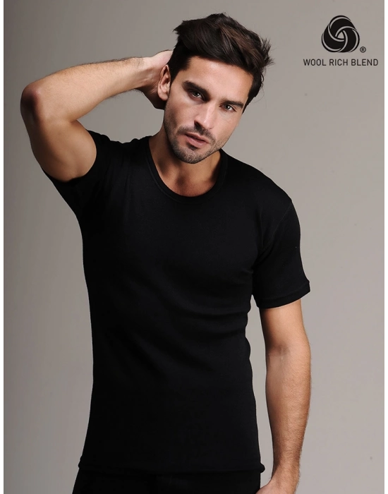 Hasyün 2005 Erkek Kısa Kol Yün Fanila