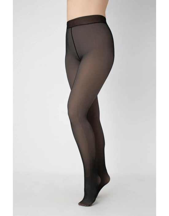 Kadın Peluş Tayt Yüksek Bel Kışlık Termal Kadın Külotlu Çorap Ten Rengi Görünümlü