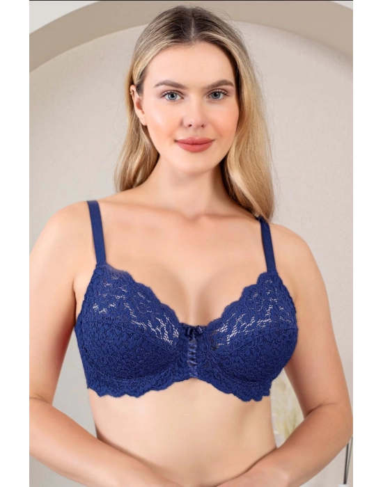 Nurteks 1050 Kadın Balenli Dantelli Toparlayıcı Sütyen