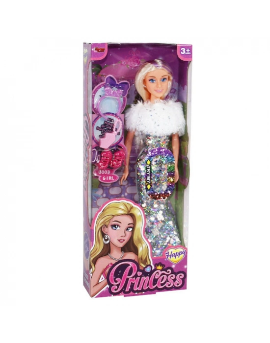 Renk Değiştiren Prenses Bebek 30 Cm - 66772 - Gri (bamido)