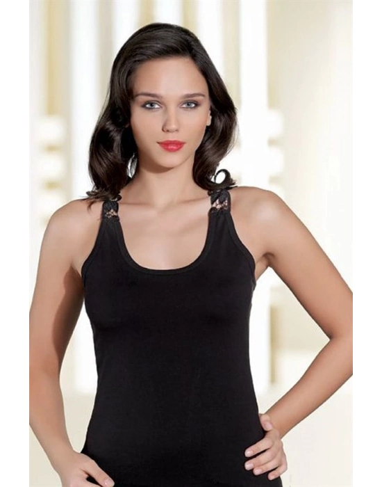 Şahinler Arkası Güpürlü Atlet B368