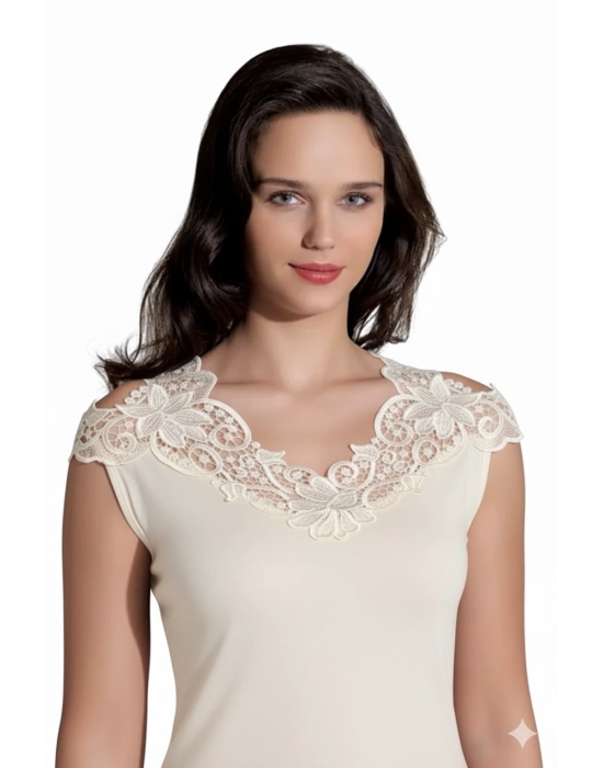 Şahinler Arkası Güpürlü Atlet B396