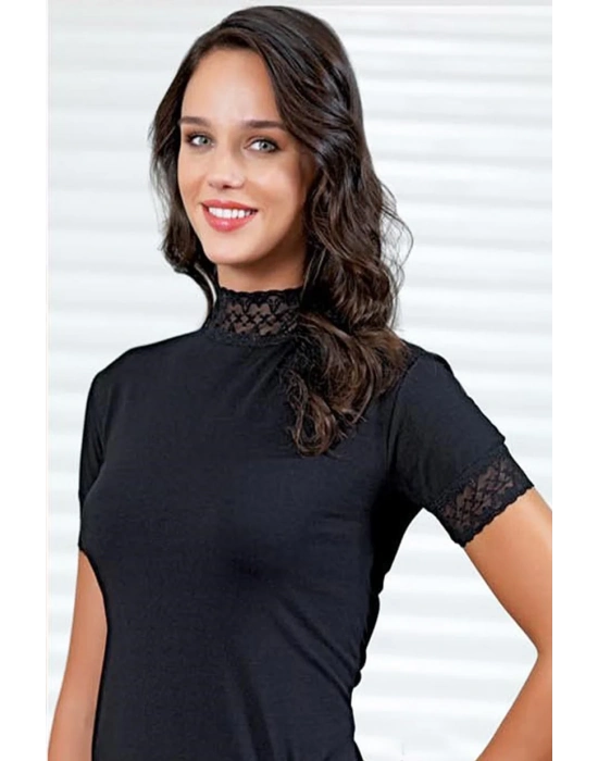 Şahinler Bayan Dantelli Yarım Kollu Atlet B629