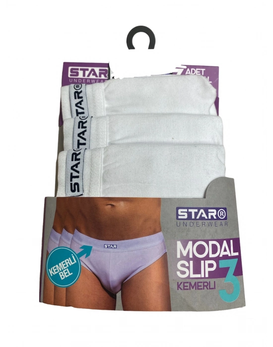 Star 109 Erkek 3lü Modal Slip