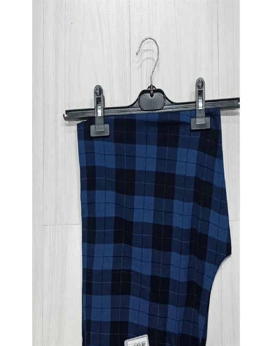 Tek Alt Kareli Desen Pantalon Kly 306