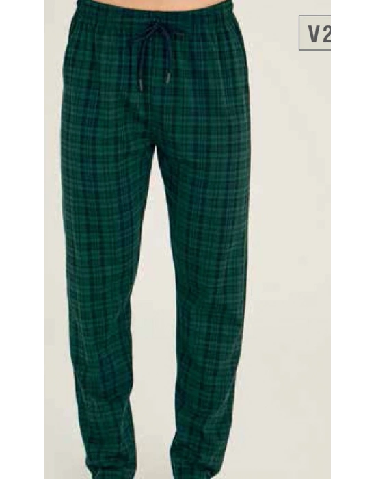 Tek Alt Kareli Desen Pantalon Kly 306