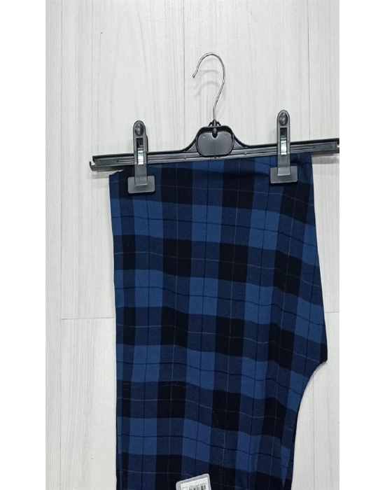 Tek Alt Kareli Desen Pantalon Kly 306