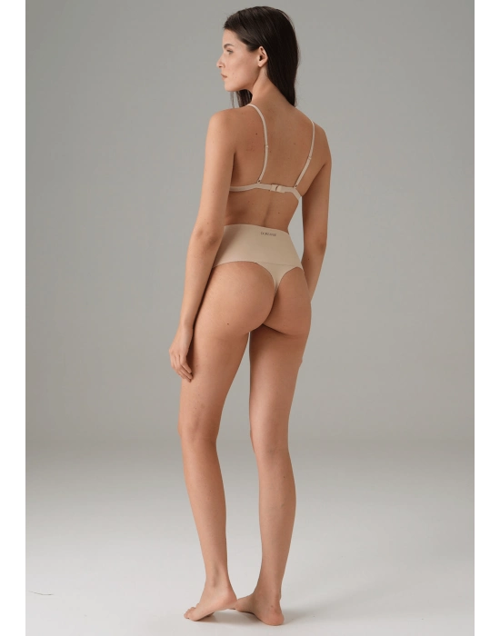 Ten Kadın Yüksek Bel Dikişsiz Tanga String 6003