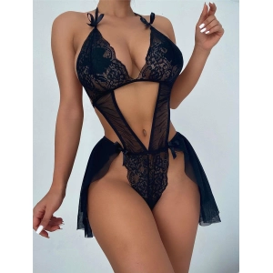 Etekli Dantel Detaylı Fantezi Babydoll