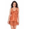 Beruflic  Oranj Kısa Saten Gecelik