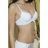 Beyaz Kadın Push-up Sütyen,destekli,dikişsiz,ayarlanabilir Askılı, Günlük Konfor İç Giyim