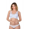 Beyaz Mı Emay 181 C Dantelli Toparlayıcı Cotton Sütyen