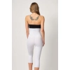Beyaz Mı Emay 2868 Fermuarlı Kapri Tayt Lazer Korse