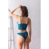 Dantelli Hafif Destekli Bralet Ve String Takım Petrol Mavisi (brf31712)