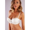Gala Push-up Strapless Bra, Ekru Konforlu Ve Şık Sütyen, Strapless
