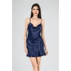 Kısa Gecelik Degaje  Lacivert 7740