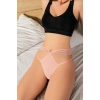 Pembe Dantelli İp Detaylı Fantezi String Tanga
