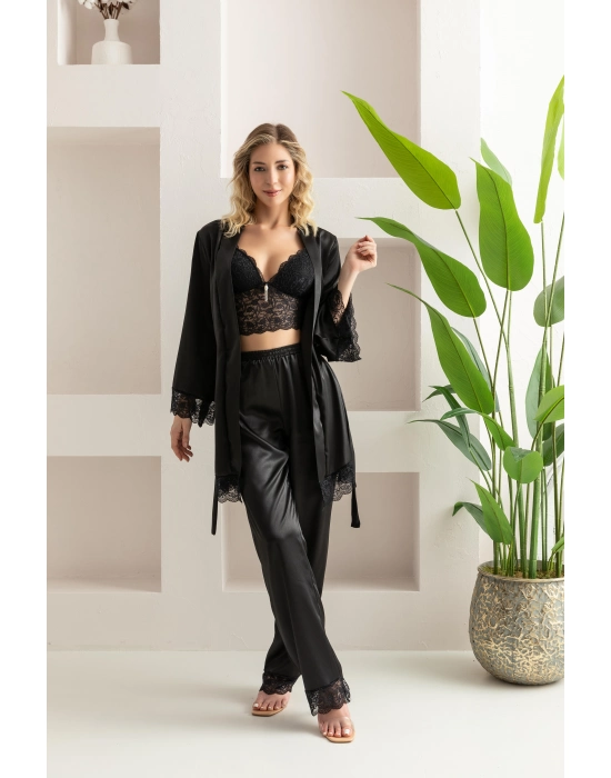 10 Parça Gelin Seti Siyah (brf312245)