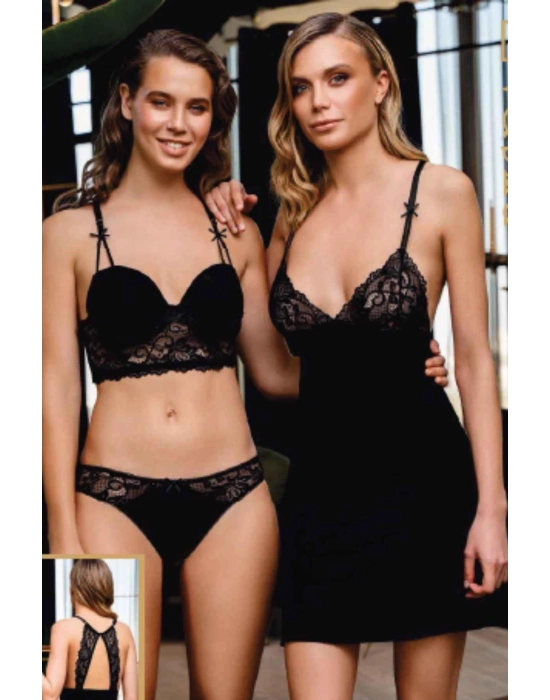 1312 Büşra Sütyen Külot Kombinezon Takım Kadın