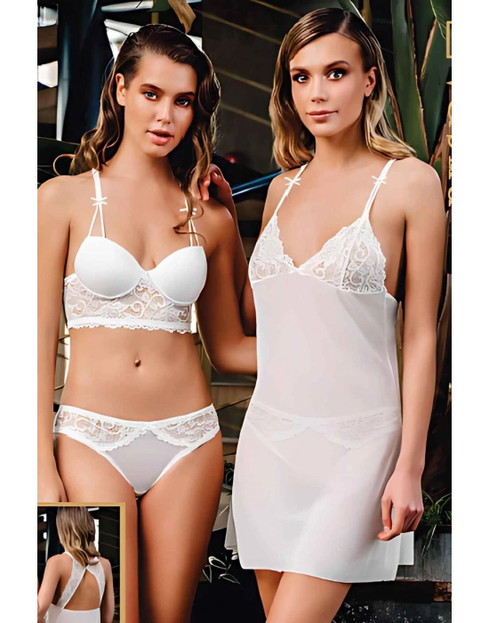 1312 Büşra Sütyen Külot Kombinezon Takım Kadın