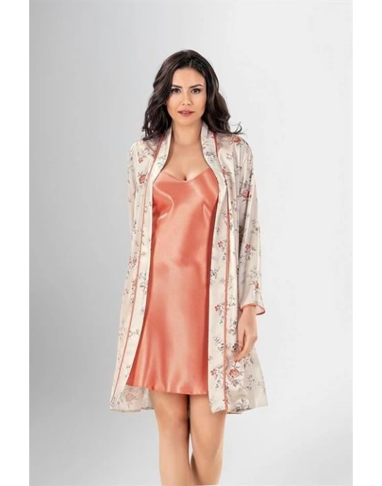 2 Li Kısa Sabahlık Takımı Desenli 1962