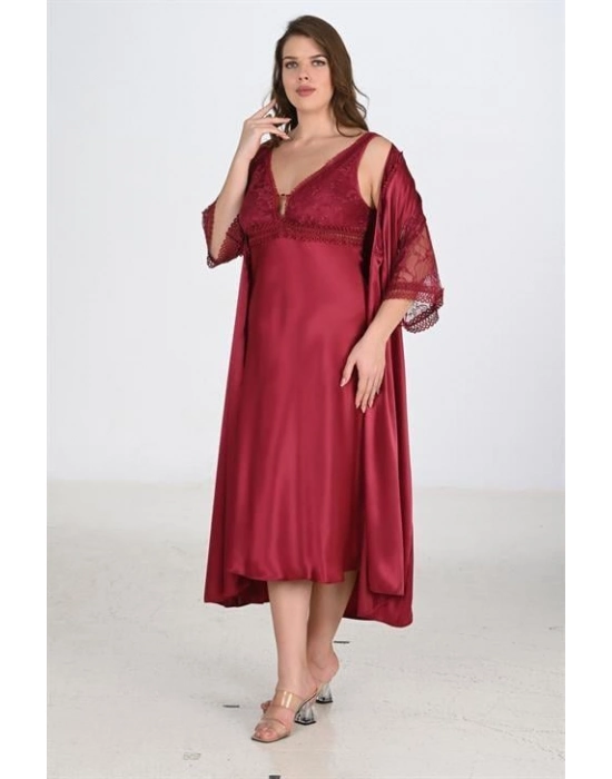 2li Bordo Sabahlık Takımı Bigsize 6229