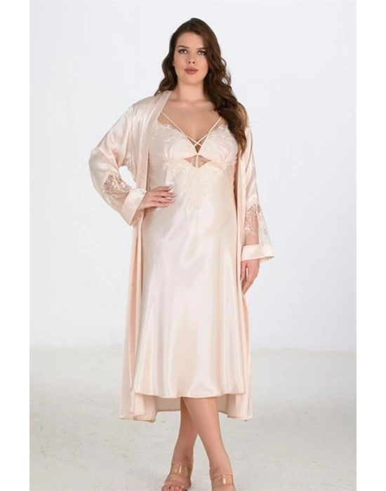 2li Fildişi Sabahlık Takımı Bigsize 6222