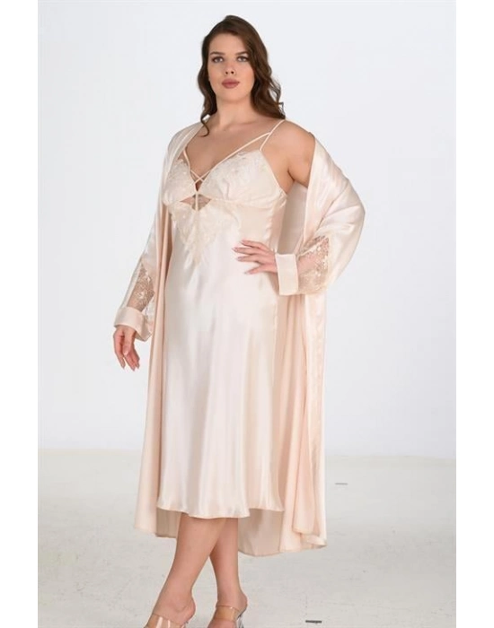 2li Fildişi Sabahlık Takımı Bigsize 6222