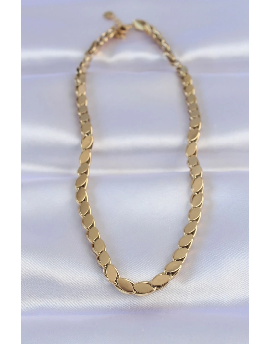 316l Çelik Gold Renk Arpa Model Kolye - Bamido