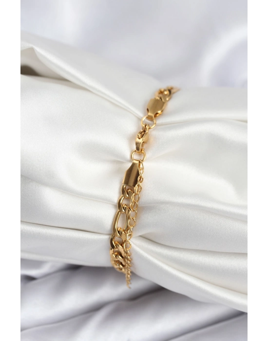 316l Çelik Gold Renk Oval Yazı Yazmaya Uygun Kadın Bileklik - Bamido