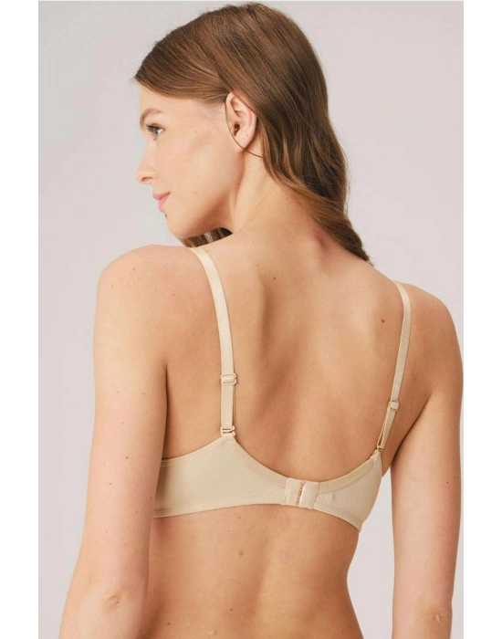 Anıl Balenli Destekli Dolgulu Askıları Çıkabilen Günlük Klasik T-shirt Sütyeni