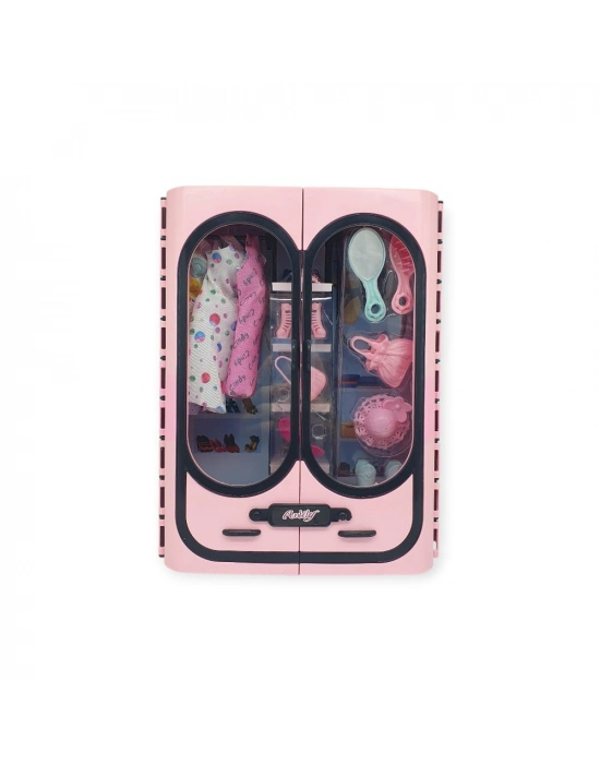 Anlily Stilim Sensin Elbise Dolabı - Açık Pembe (bamido)