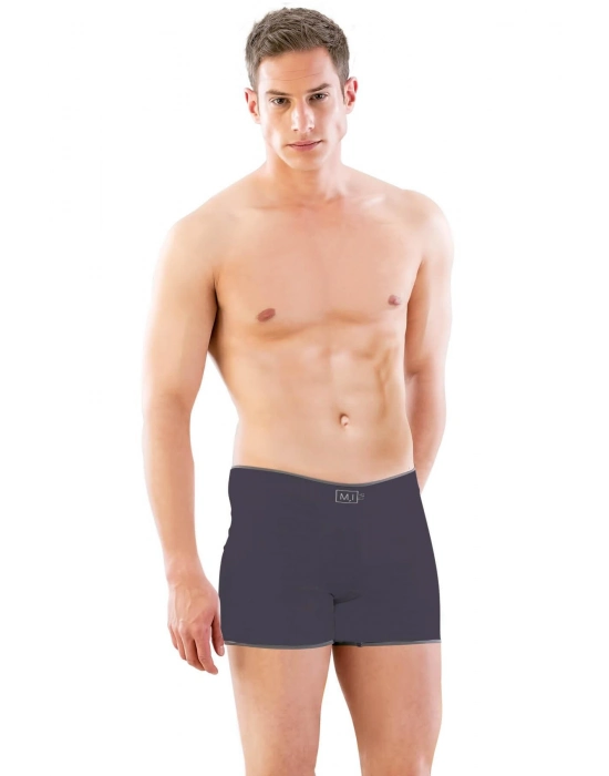 Antrasit Mı Emay 2108 Seamless Uzun Erkek Boxer