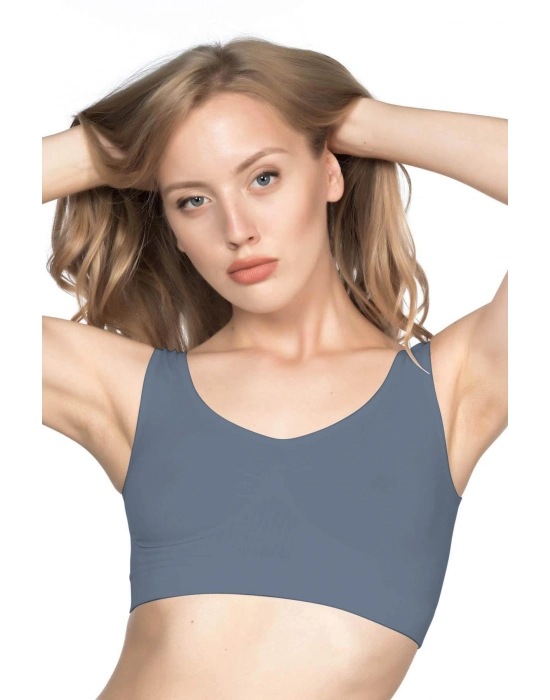 Antrasit Mı Emay 4005 Soft Kalın Askı Büstiyer