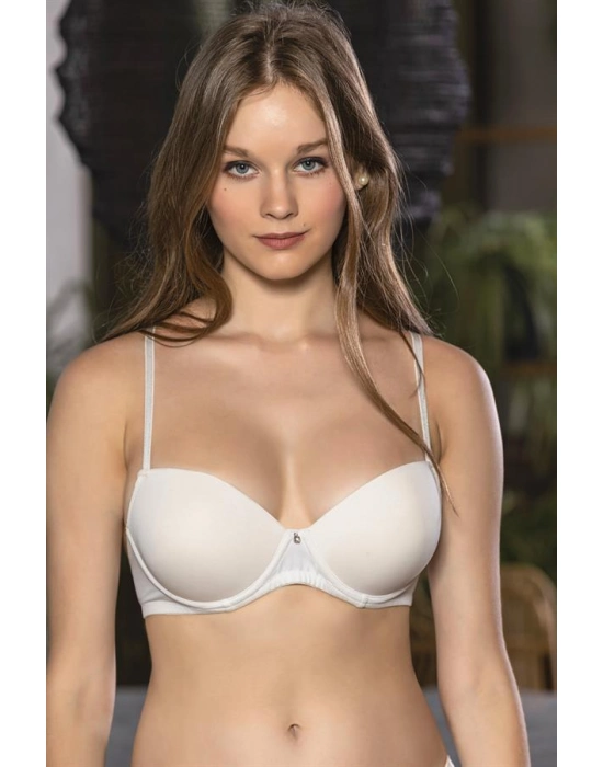 Arkası Çaprazlı Sütyen Ekru (brf11180)