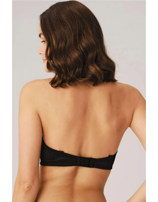 Balenli Desteksiz Dolgusuz Askısız Straplez Yumuşak Süngerli Günlük Klasik T-shirt Sütyeni