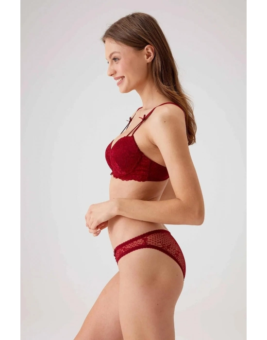 Balenli Desteksiz Sütyen Takımı Kadın 4030