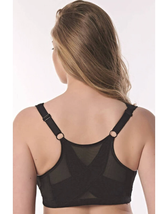 Balensiz Desteksiz Dolgusuz Geniş Askılı Toparlayıcı Önden Açılan Sırt Destekli Küçültücü Sütyen 3775