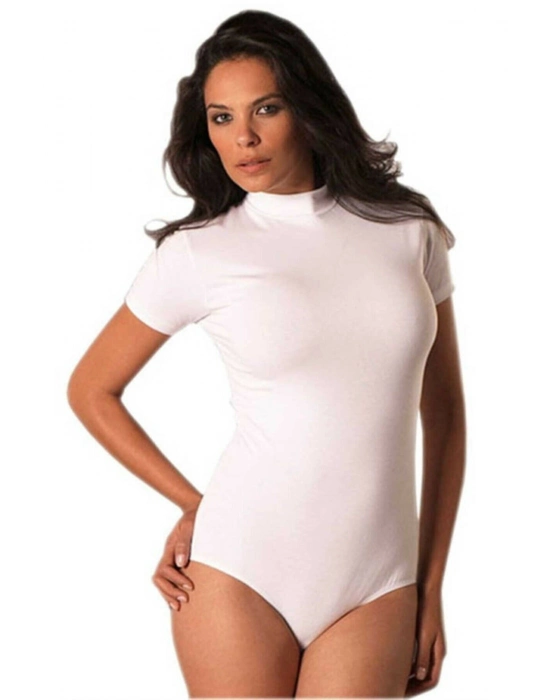 Balıkçı Yaka Kısa Kollu Body 4056