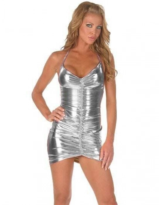 Beruflic B060830 Önü Büzgülü Mini Elbise