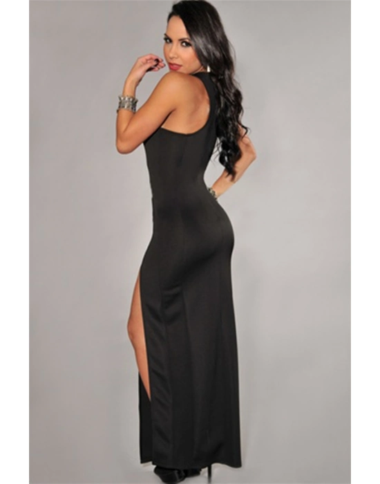 Beruflic B100839 Bağlamalı Seksi Uzun Elbise