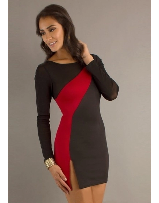 Beruflic B100885 Yırbrfaçlı Kontra Elbise