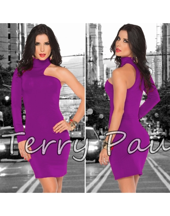 Beruflic B101061 Asimetrik Mini Elbise