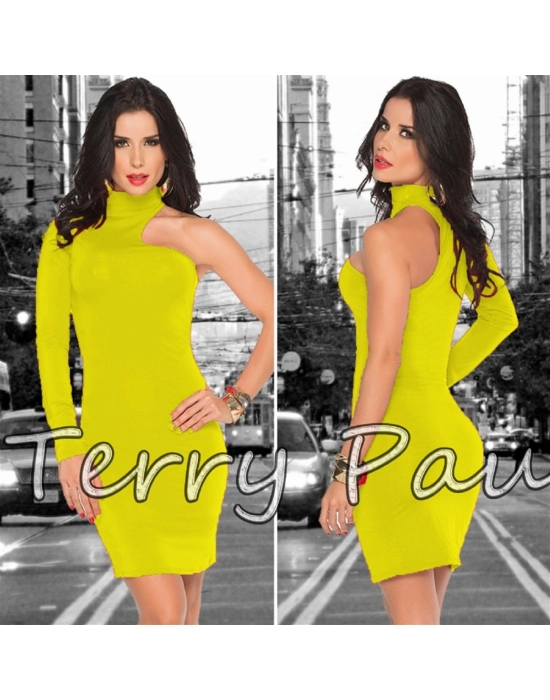 Beruflic B101061 Asimetrik Mini Elbise