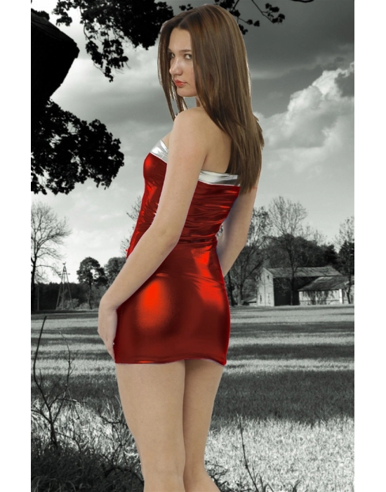 Beruflic B101065 Parlak Straplez Elbise