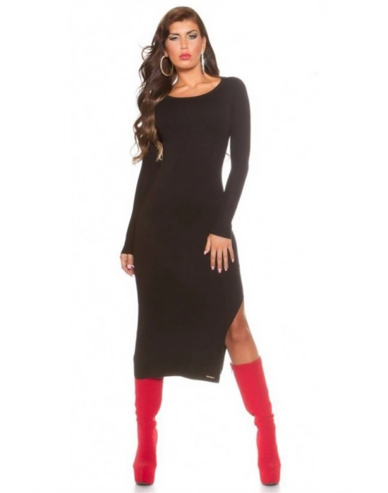 Beruflic B101171 Uzun Kollu Yırbrfaçlı Kalem Elbise