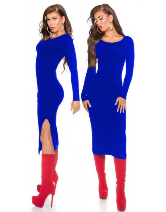 Beruflic B101171 Uzun Kollu Yırbrfaçlı Kalem Elbise