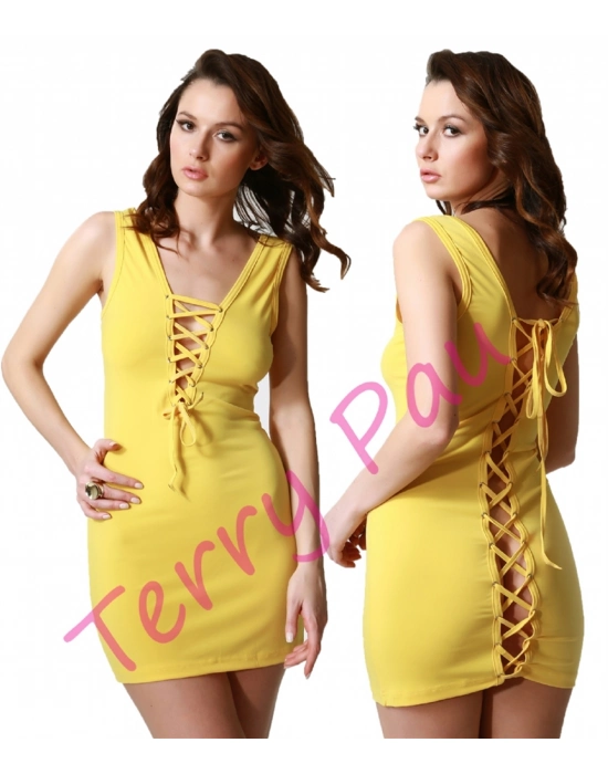 Beruflic B101192 Arkası Açık Fantezi Mini Elbise