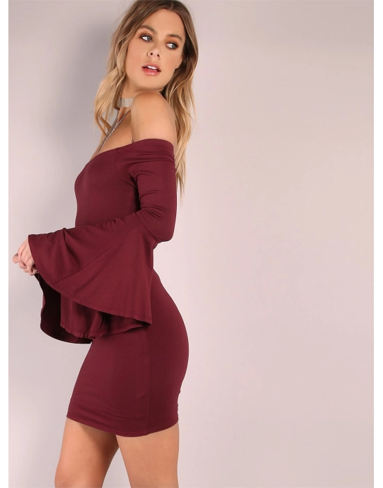 Beruflic B101320 İspanyol Kol Straplez Elbise