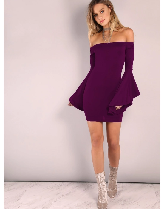 Beruflic B101320 İspanyol Kol Straplez Elbise